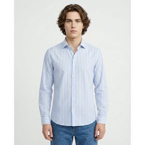 Peserico Blue Cotton Men's Shirt